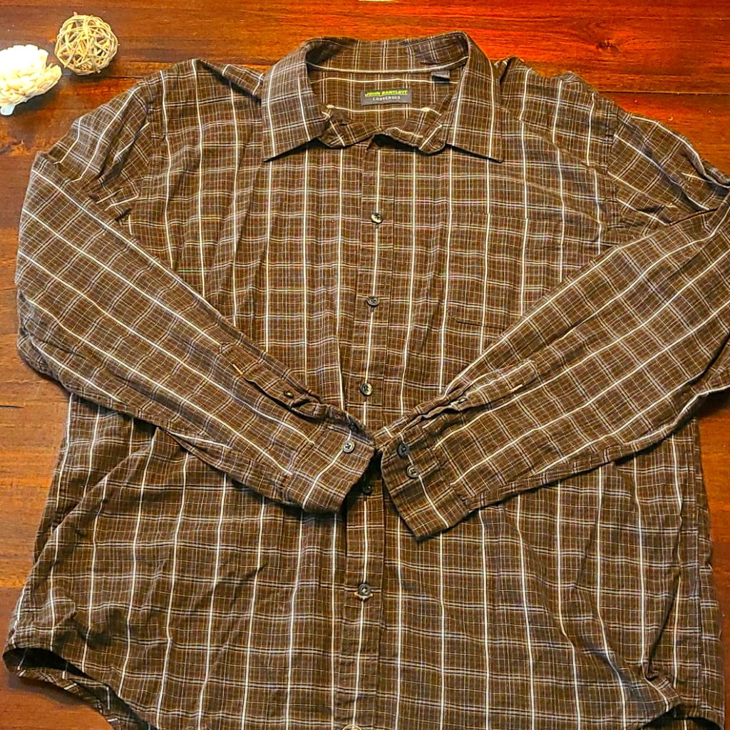 John Bartlett Concensus Long Sleeved Button Up Shirt Mens Xxl